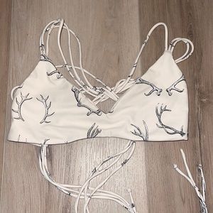 Boys and arrows strappy bikini top